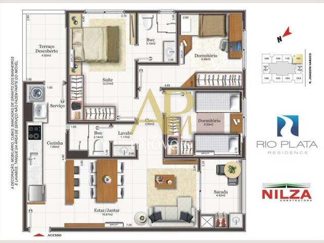 #1241 - Apartamento para Venda em Florianópolis - SC - 2