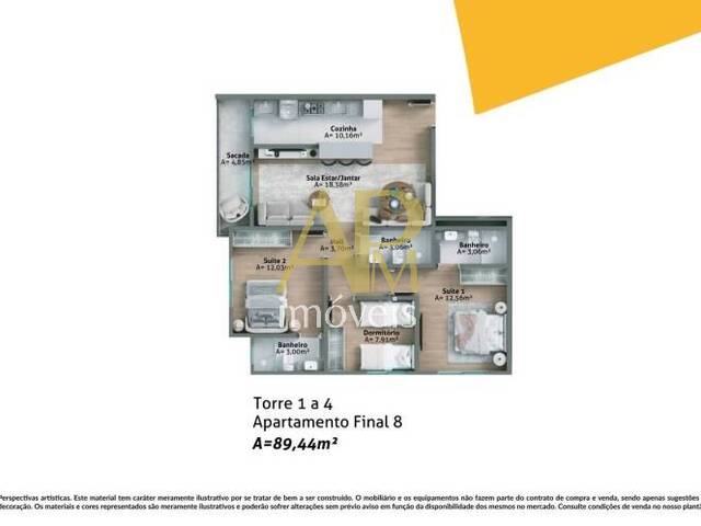 Apartamento para Venda em Biguaçu - 4
