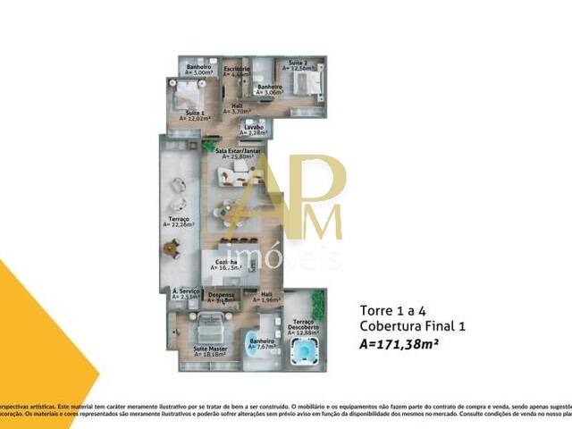 #1709 - Apartamento para Venda em Biguaçu - SC - 3