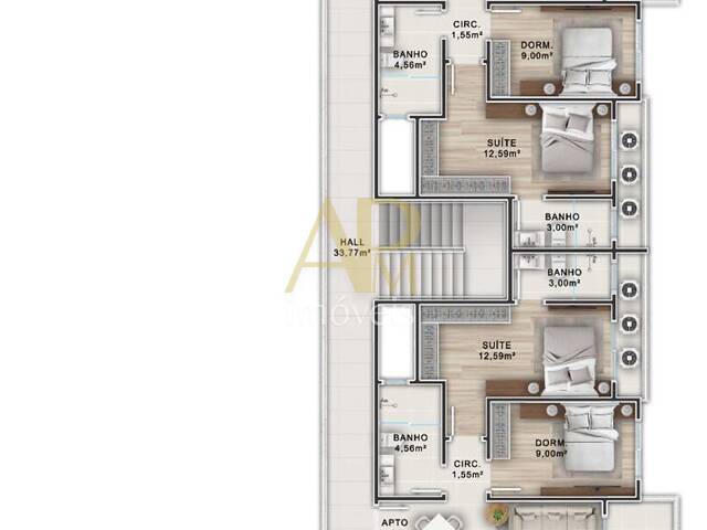 #1866 - Apartamento para Venda em Palhoça - SC - 3