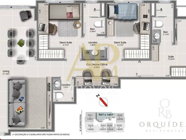 #1900 - Apartamento para Venda em Florianópolis - SC - 3