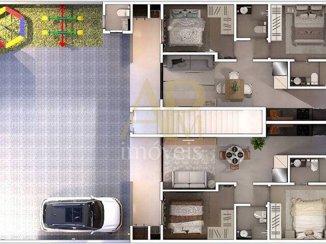 #2100 - Apartamento para Venda em São José - SC - 2